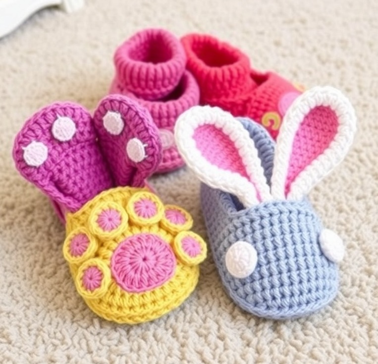 10 Crochet Slippers Pattern Ideas That’ll Keep Your Feet Cozy All Year 3 animal fun shape image1