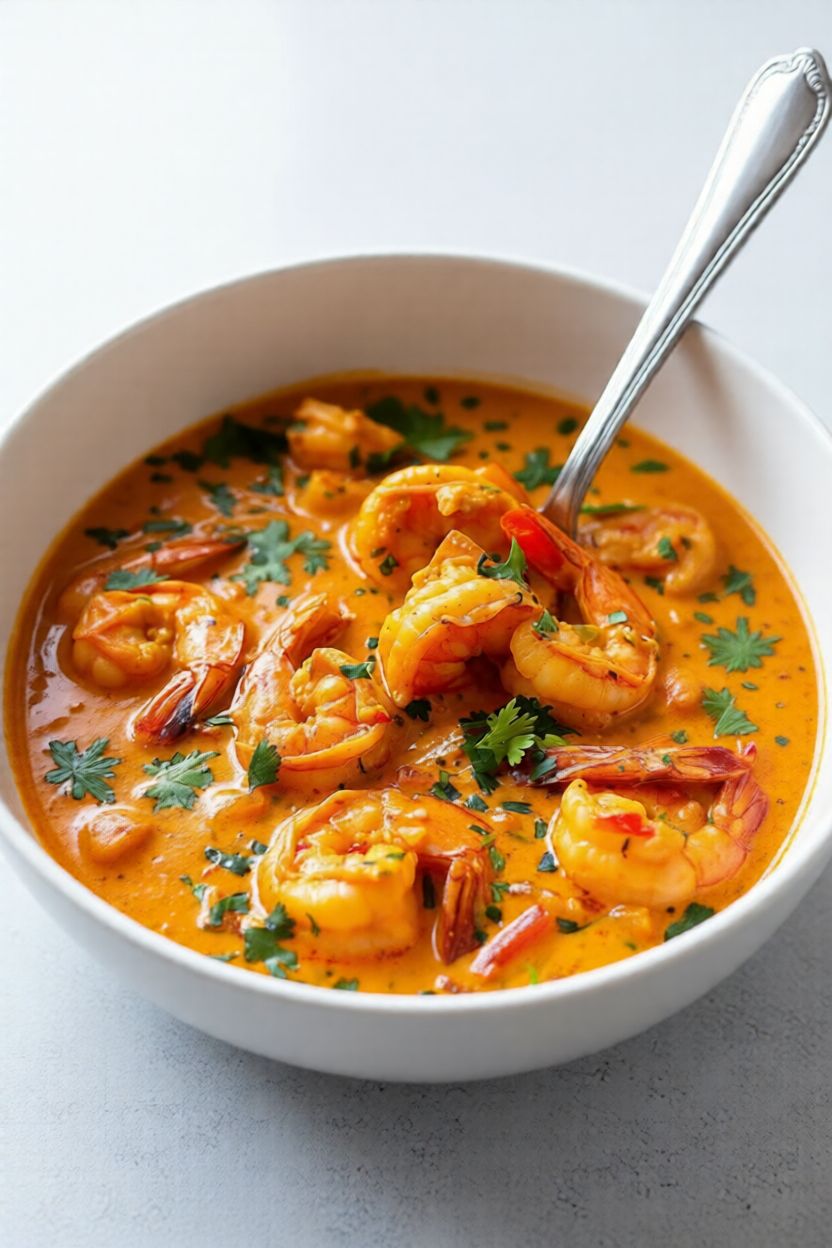 Coconut Shrimp Curry Soup: A Taste of Thai Paradise 1 gfvgh