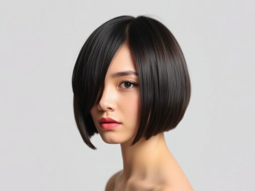 sleek blunt bob o image